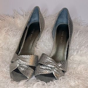 Silver Heels Size 7